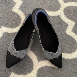 Rothy's The Point in Grey Mist Captoe Size 10.5